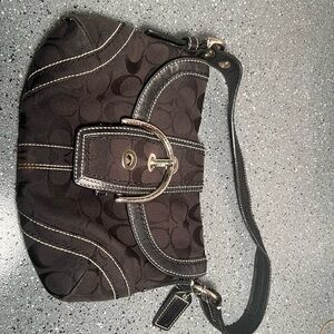 Vintage Coach Logo Shoulder Bag